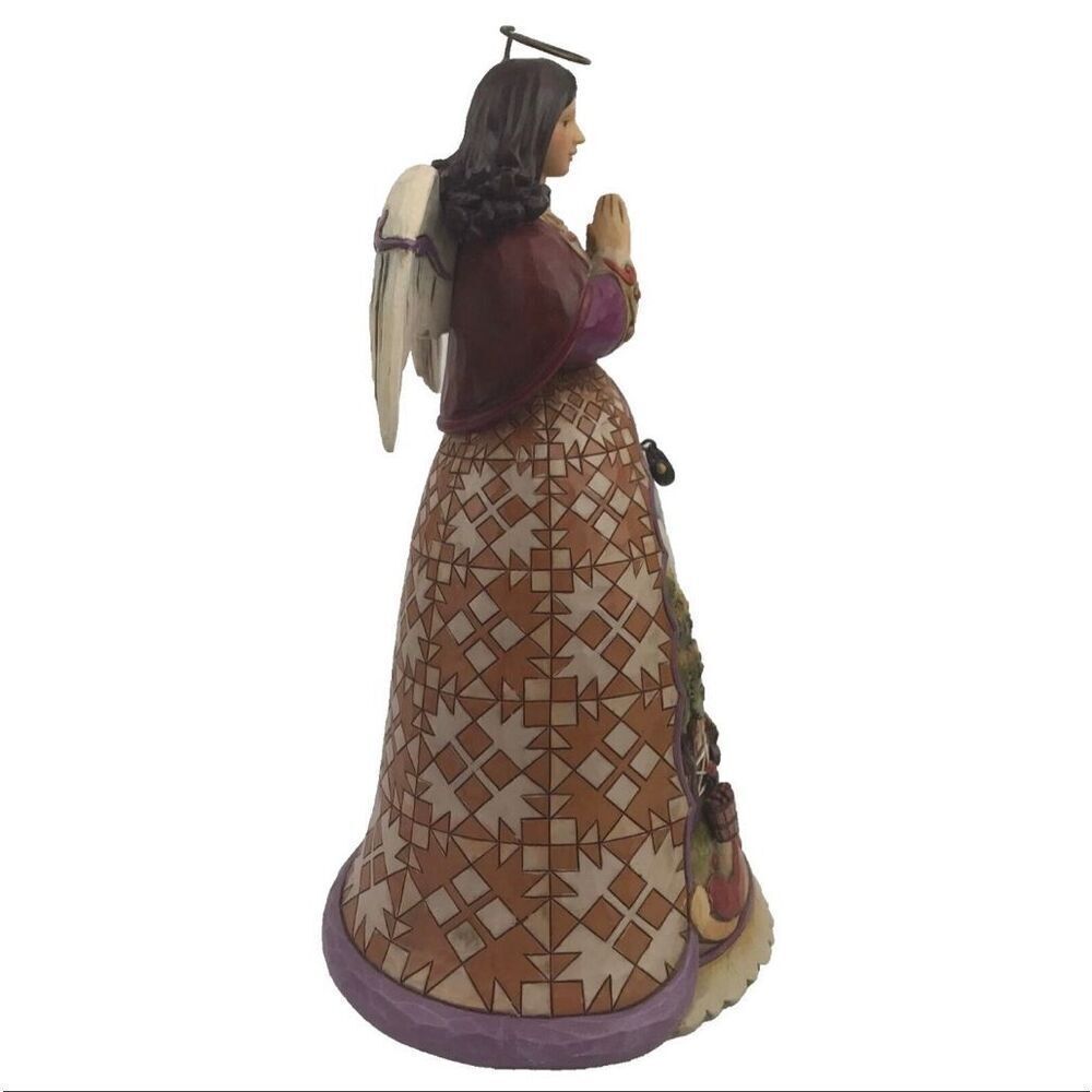 Jim Shore Ceramic Angel Autumn Breezes Cleanse The Spirit Rustic Farmhouse Decor - Picture 9 of 13